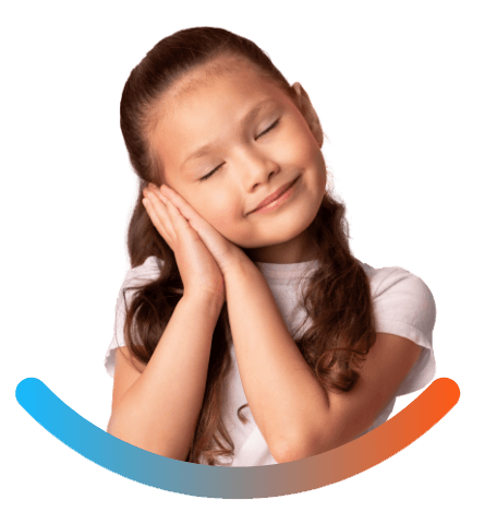 Child relaxing thanks to sedation dentistry